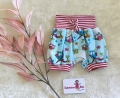 Bild 5 von Kurze Pumphose - Shorts - Baby Hose - kurze Hose - Sommerhose Junge Mädchen Gr. 56  / (Pumphosendesign) Rosa Eulen Gr. 56