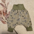 Bild 3 von Süße Pumphose Jersey Zebra helloliv Gr. 56-92 Baby, Kind, Junge, Mädchen, Baby Hose, Geschenk,Geburt  / (Stoffdesign) Safari Tiere blau / (Größe ) Größe 50/56