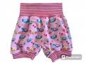 Bild 7 von Kurze Pumphose - Shorts - Baby Hose - kurze Hose - Sommerhose Junge Mädchen Gr. 56  / (Pumphosendesign) hellblau Eulen Gr. 56