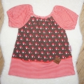 Bild 2 von Jersey Kleid - Babykleid - Kinderkleid - Mädchenkleid - Sommerkleid - Tunika Gr. 86  braun/rot Pilze