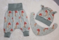 Bild 1 von Newborn, Baby Pumphose, Mütze & Halstuch Gr. 56, Geschenk zur Geburt, Babyparty, Homecoming Set