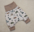 Bild 1 von Süße Pumphose Jersey Dinos Creme Gr. 56-92 Baby, Kind, Junge, Mädchen, Baby Hose, Geschenk, Geburt