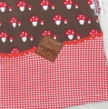 Bild 6 von Jersey Kleid - Babykleid - Kinderkleid - Mädchenkleid - Sommerkleid - Tunika Gr. 86  braun/rot Pilze